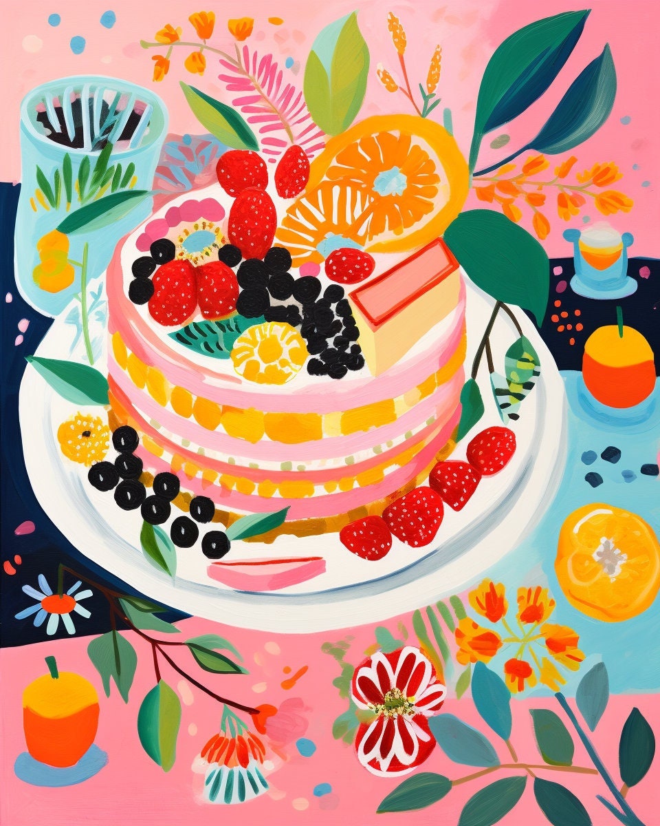 "Colorful Cake" Original Series by Maikoo™Paint by Numbers #13