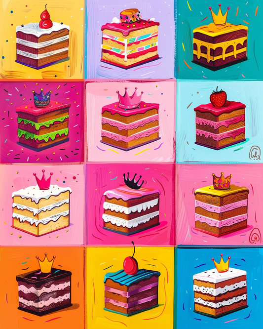 "Colorful Cake" Original Series by Maikoo™Paint by Numbers #16