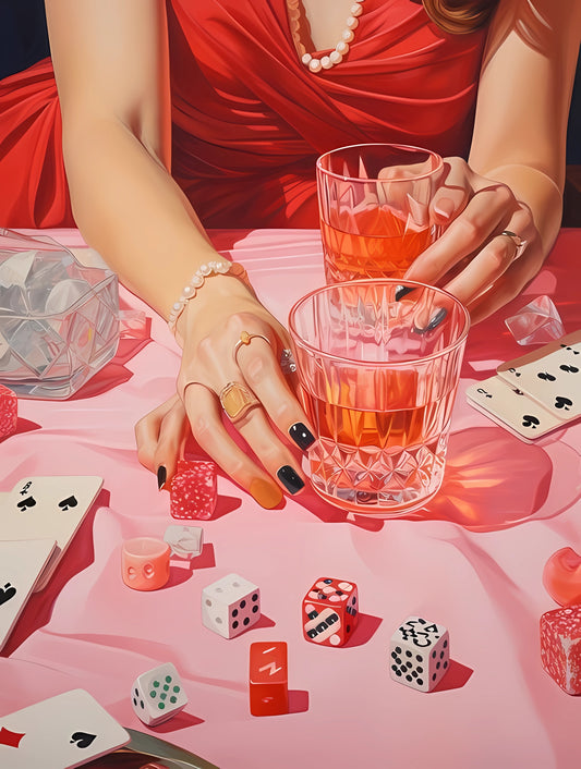 Pink Poker night by Maikoo™Paint by Number 23