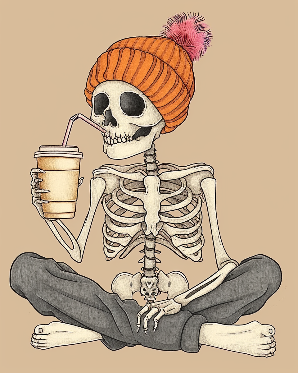 Skeleton's Coffee Paint by Numbers