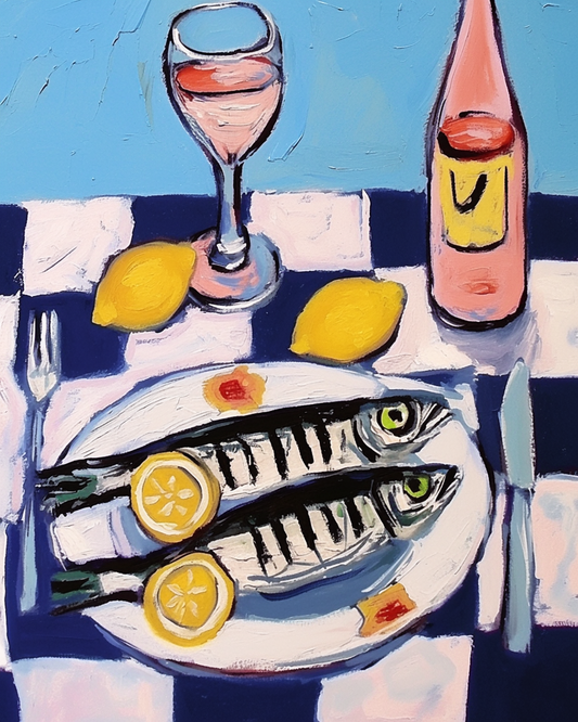 Sardines & Checkers Paint by Numbers