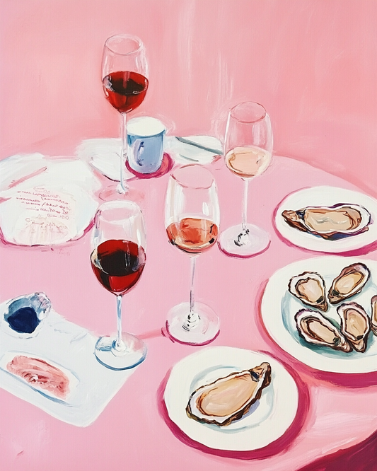 Pink Dinner Paint by Numbers