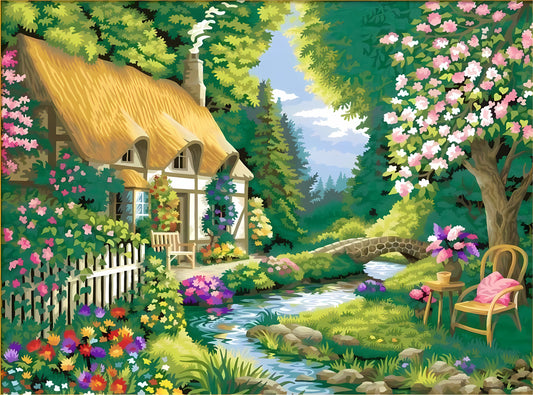 "Dream Garden" Paint by Numbers #1