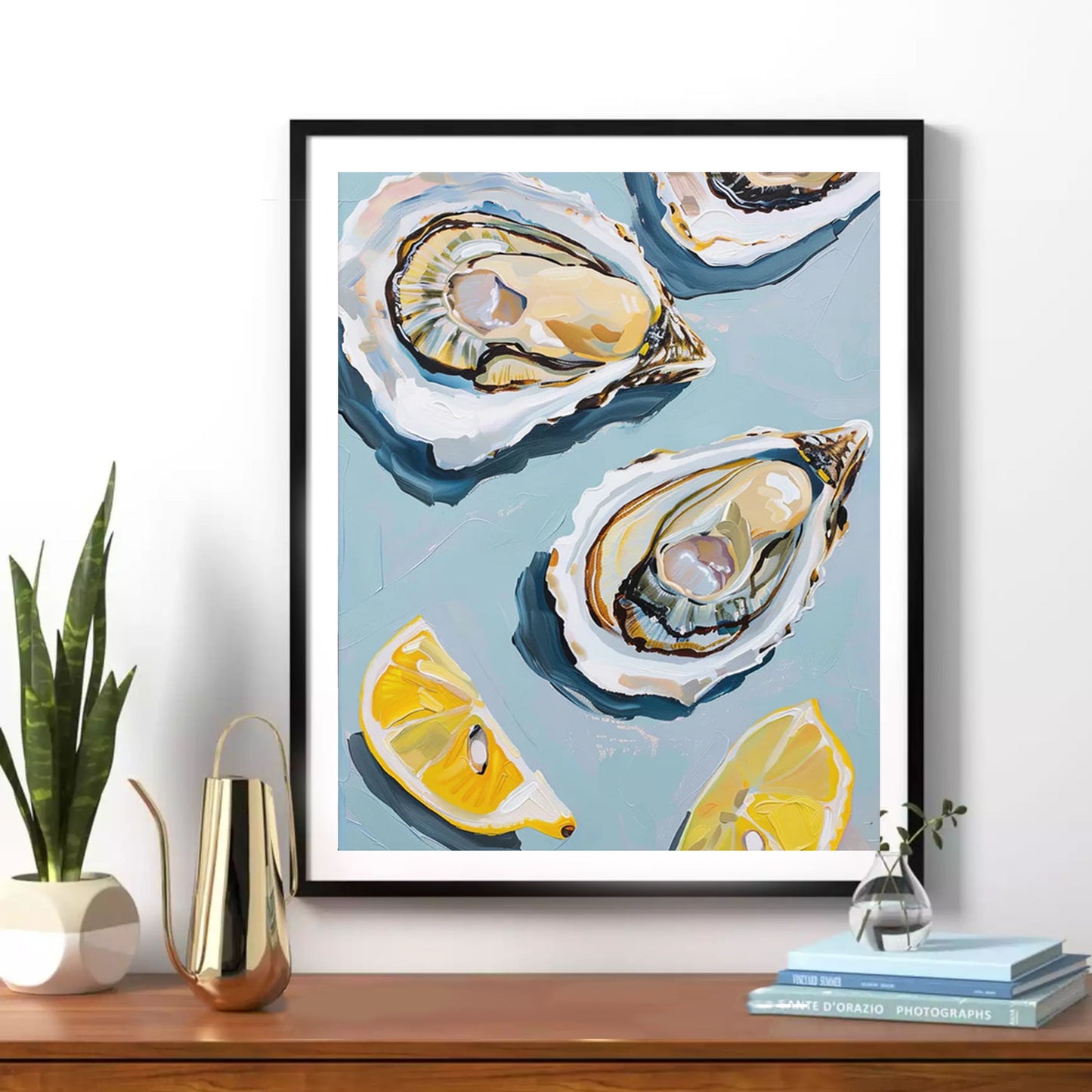 Oysters and lemon Paint by Numbers