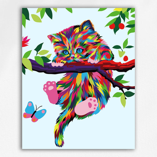 Colorful animals paint by numbes #17