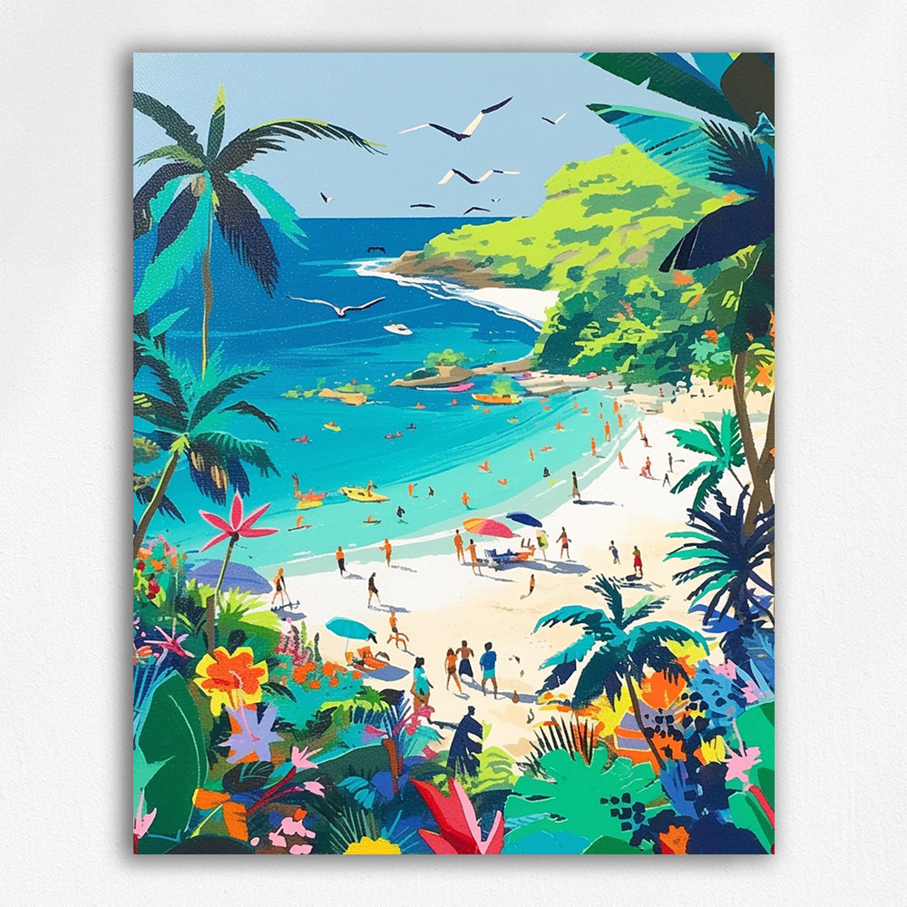 Beautiful Beach by Maikoo™Paint by Number