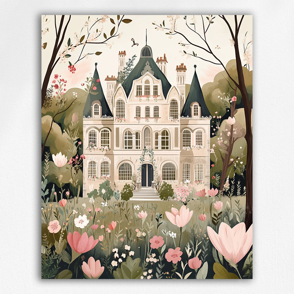 "Blossom Manor" Paint by Numbers #4