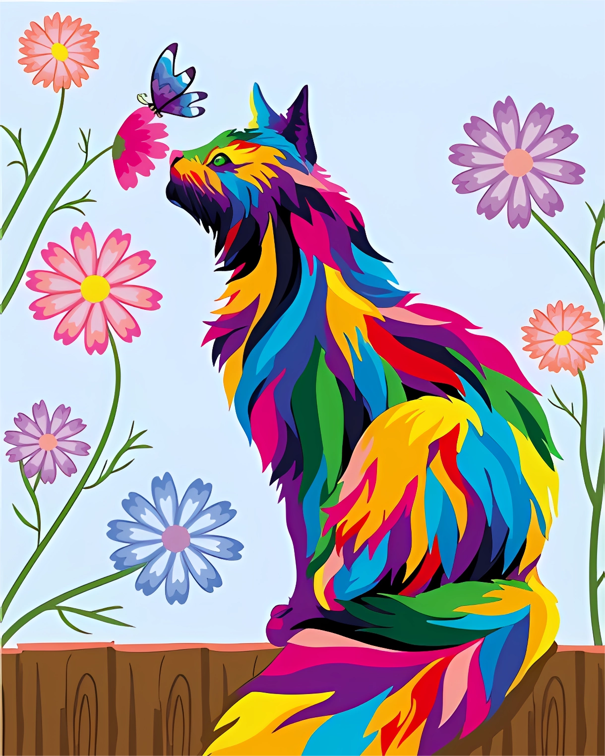 Colorful animals paint by numbes #26