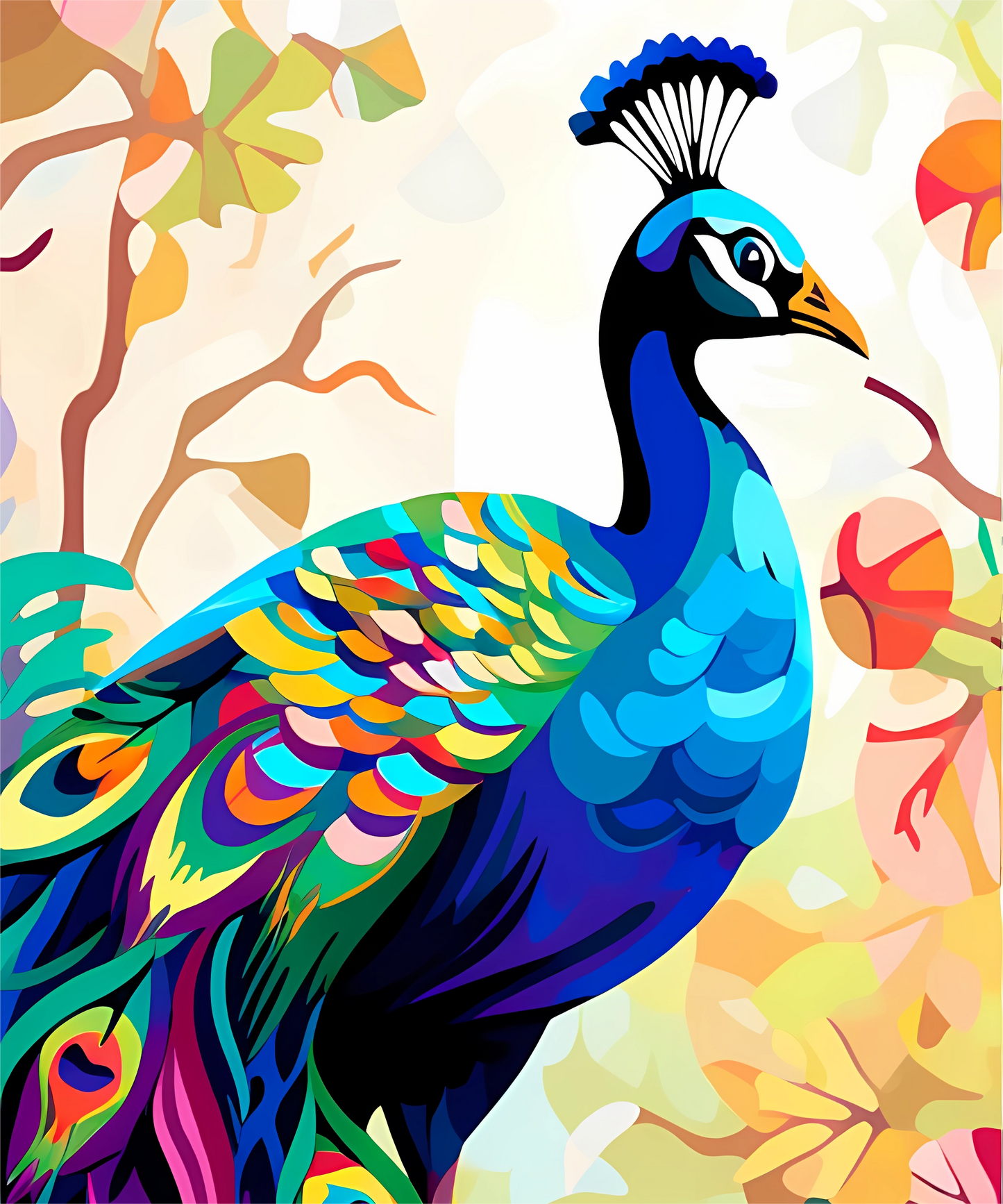 Colorful animals paint by numbes #14