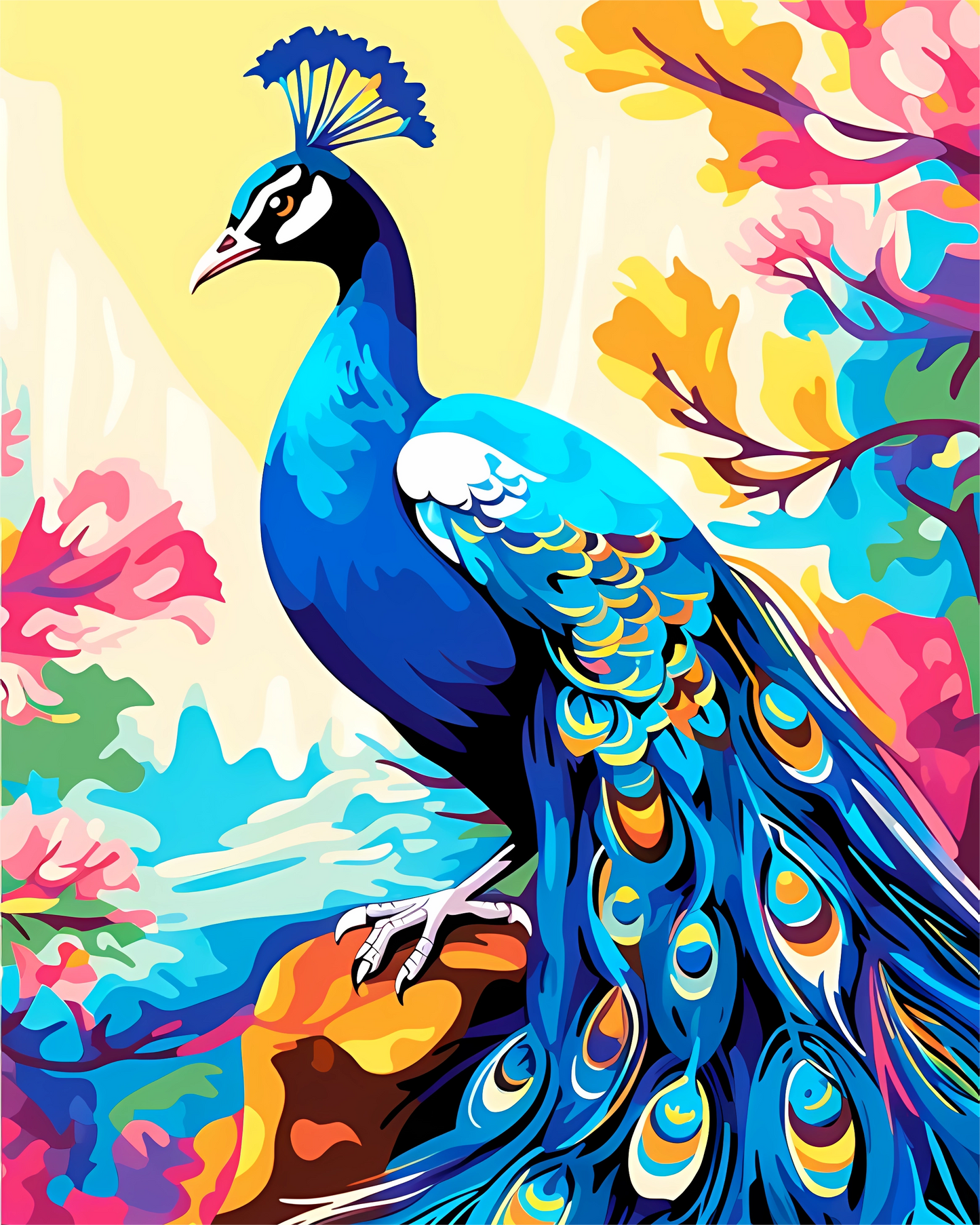 Colorful animals paint by numbes #15