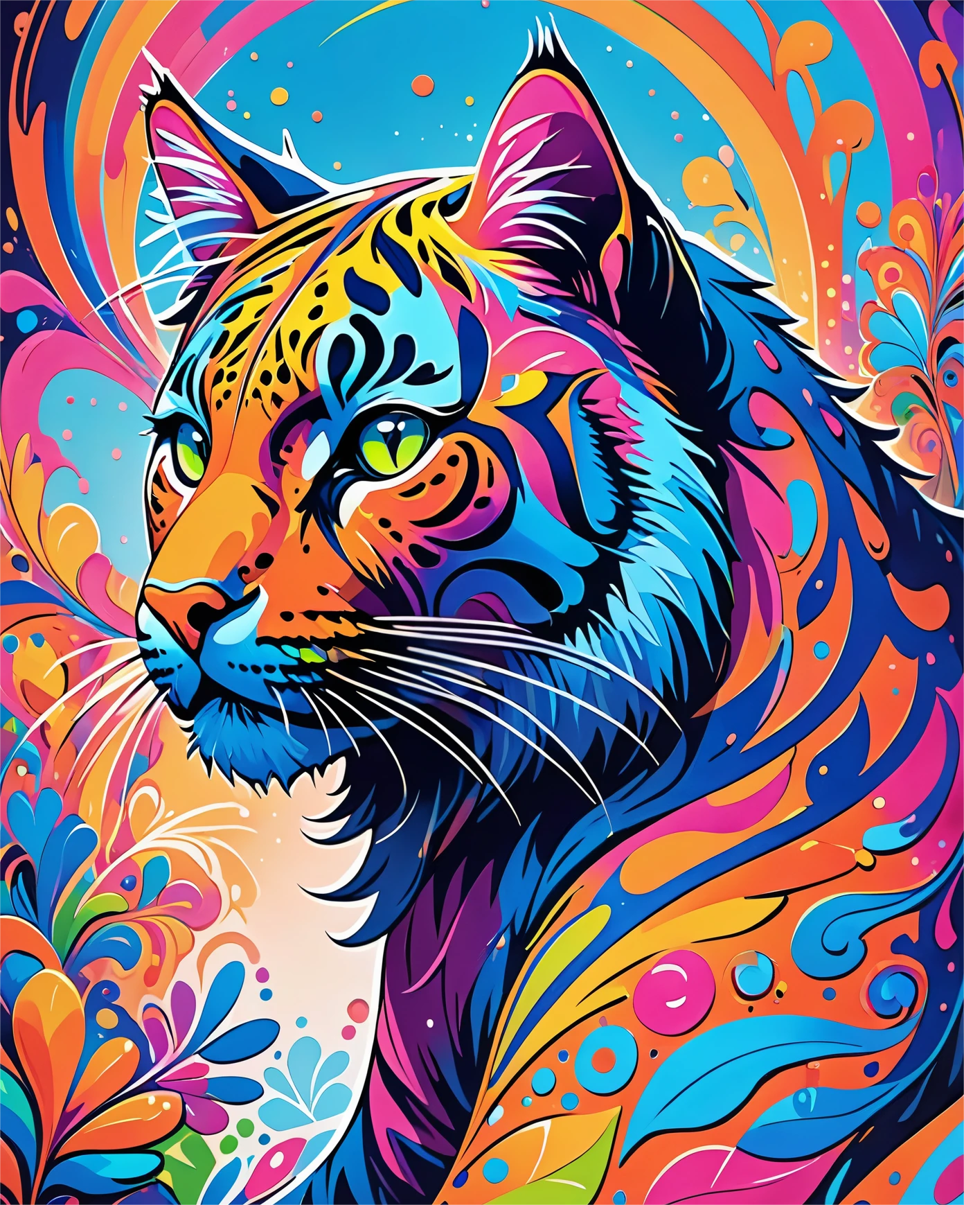 Colorful animals paint by numbes #21