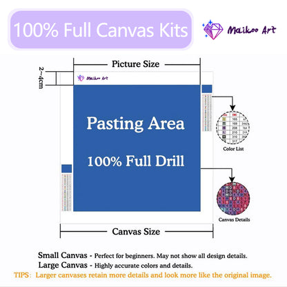 Farbenfrohe Landschaft von Maikoo™ Diamond Painting Kit Nr. 01 