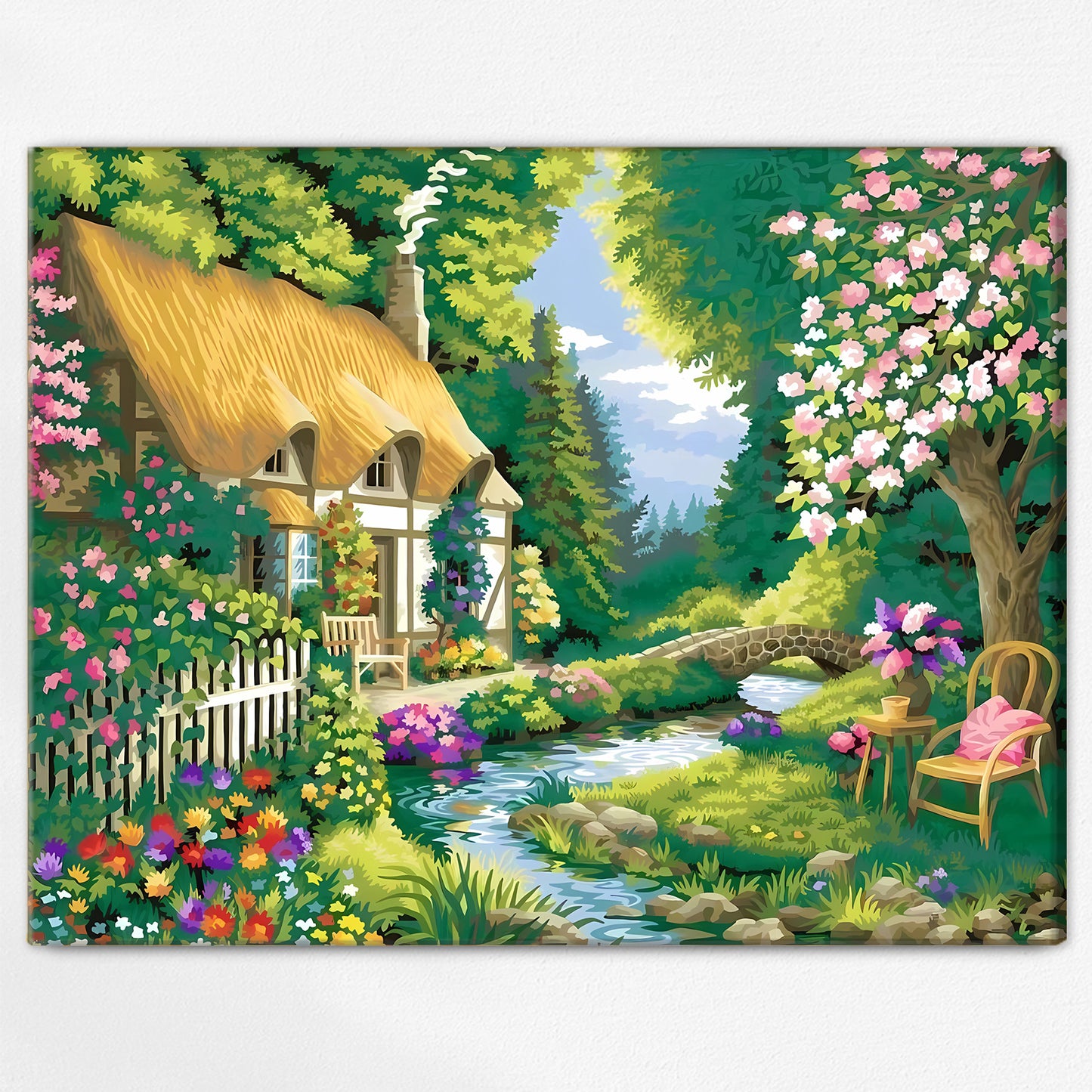 "Dream Garden" Paint by Numbers #1