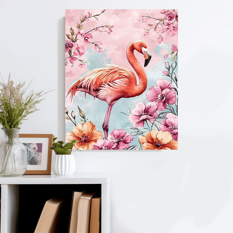 Pink Flamingos Paint by Numbers