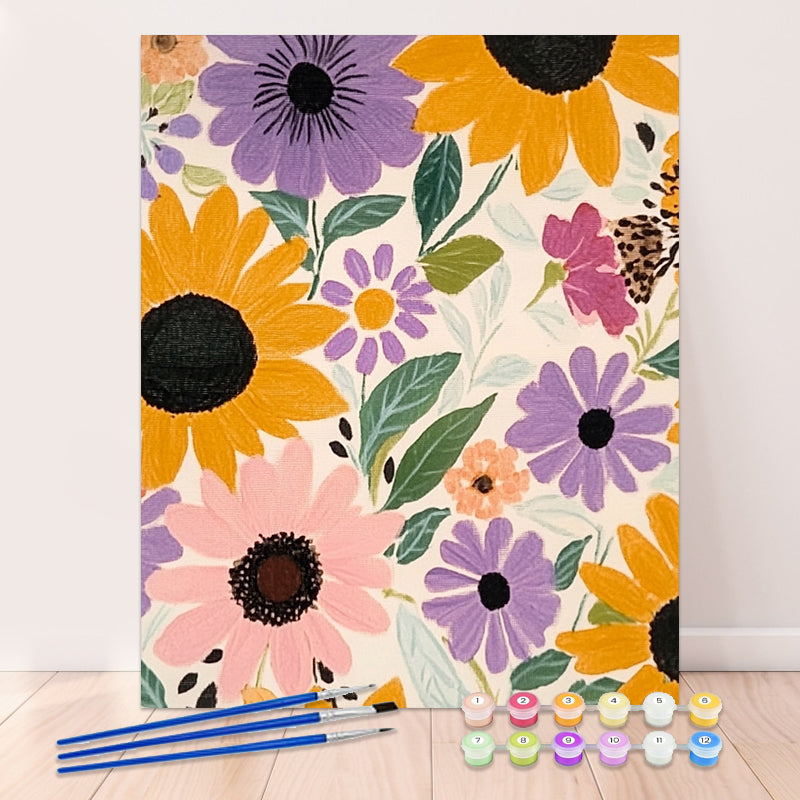 Floral elegance Paint by Numbers