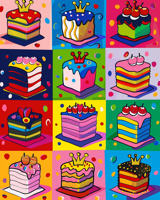 "Colorful Cake" Original Series by Maikoo™Paint by Numbers #14