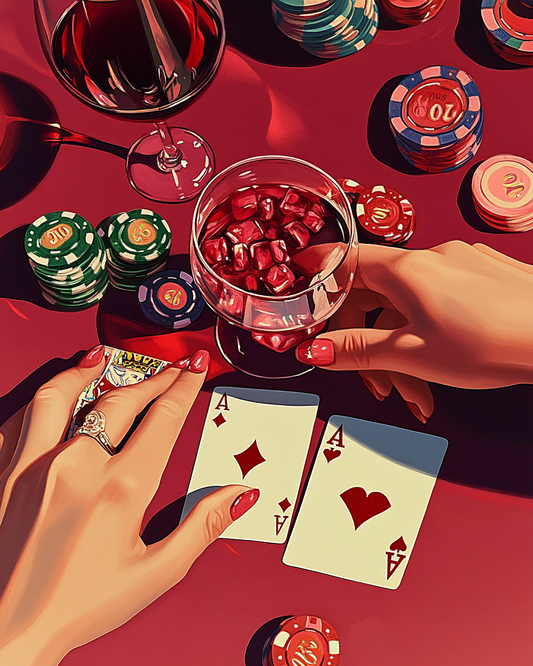 Pink Poker night by Maikoo™Paint by Number 31