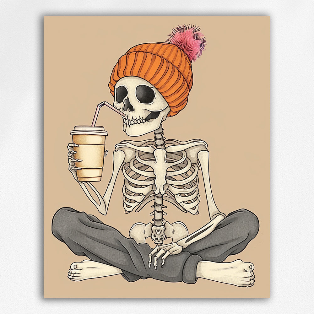 Skeleton's Coffee Paint by Numbers