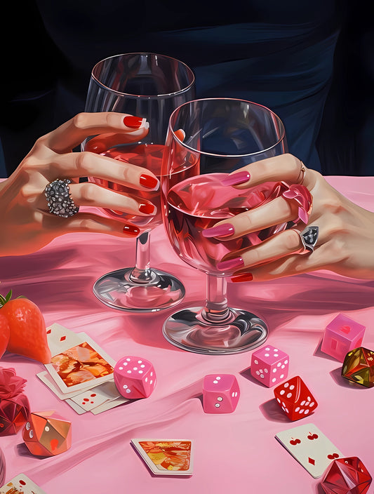 Pink Poker night by Maikoo™Paint by Number 28