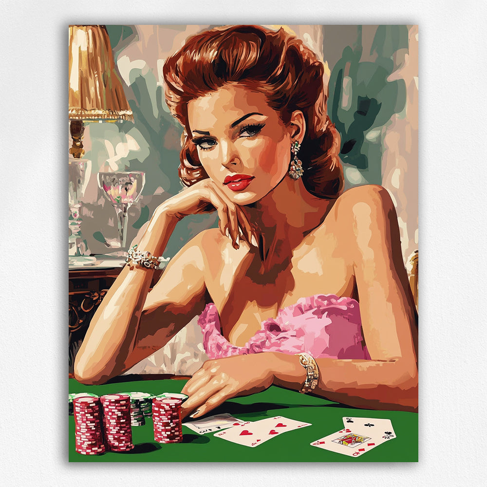 Pink Poker night by Maikoo™Paint by Number 37