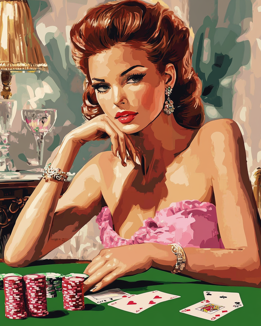 Pink Poker night by Maikoo™Paint by Number 37